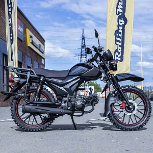 >!< Мопед ROCKOT ALPHA OFFROAD M-12 (черный глянцевый) >!< Мопед ROCKOT ALPHA OFFROAD M-12 (черный глянцевый)