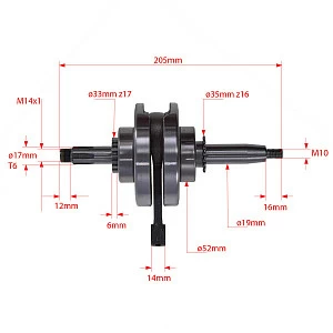 Коленвал в сборе двиг.HS152FMH Коленвал в сборе двиг.HS152FMH