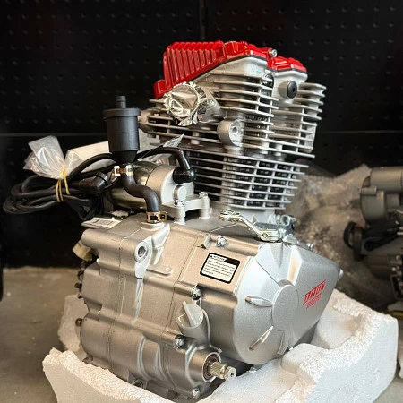Двигатель в сборе ZS 175FMN (CB300RL) возд. охл., электростартер, кик стартер,  5 передач PITONMOTO