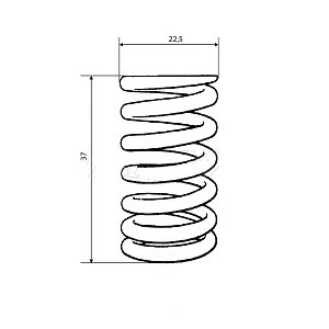Пружина клапана внешняя двиг. 1P63QML (180cc) Пружина клапана внешняя двиг. 1P63QML (180cc)