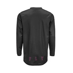 Джерси FLY RACING F-16 черная/розовая  (2021) (детская)    YS
