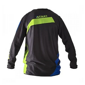 Футболка для мотокросса ATAKI Strike синяя/зеленая L