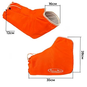 Муфты Rolling Moto на руль оранжевые, флисовые твердые Муфты Rolling Moto на руль оранжевые, флисовые твердые