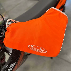 Муфты Rolling Moto на руль оранжевые, флисовые твердые Муфты Rolling Moto на руль оранжевые, флисовые твердые