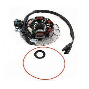 Статор генератора с катушкой освещения KAYO двиг. YX140 см3 CN Статор генератора с катушкой освещения KAYO двиг. YX140 см3 CN