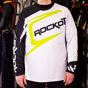 Джерси для мотокросса ROCKOT #16 (бел/черн/желт, XL) Джерси для мотокросса ROCKOT #16 (бел/черн/желт, XL)