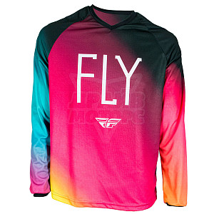 Джерси FLY RACING KINETIC REFRESH (роз/черн/син, L)