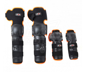 Комплект защиты локтя и колена (4 шт) ATAKI SC-610 (черн/оранж) Комплект защиты локтя и колена (4 шт) ATAKI SC-610 (черн/оранж)