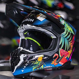 Внедорожный шлем Airoh Twist 3 Amazonia (черн/роз глянц, XL) Внедорожный шлем Airoh Twist 3 Amazonia (черн/роз глянц, XL)