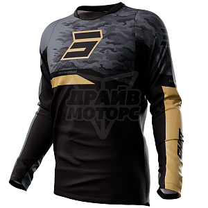 Джерси SHOT DEVO MATRIX (черн/сер/зол, XXL)