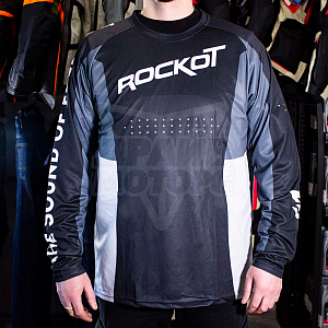Джерси для мотокросса ROCKOT #6 (черн/сер/бел, M) Джерси для мотокросса ROCKOT #6 (черн/сер/бел, M)
